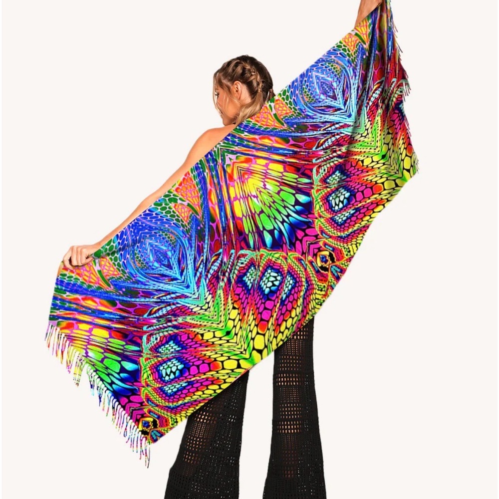 Viper Vision Pashmina Scarf Rave UV